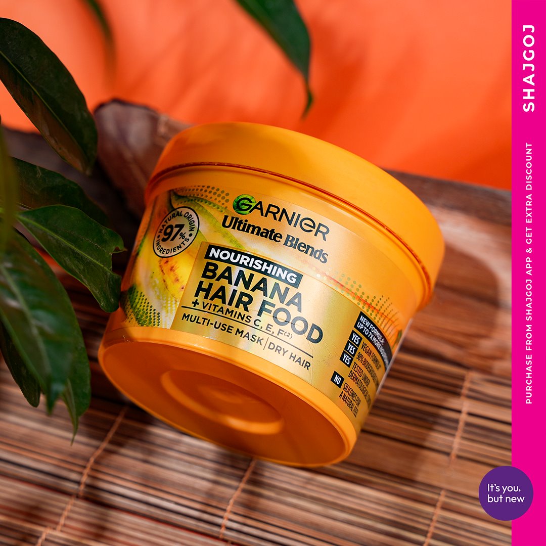 Garnier Ultimate Blends Hair Food Banana 3-in-1 Dry Hair Mask Treatment 400ml Garnier Ultimate Blends Hair Food Banana 3-in-1 Dry Hair Mask Treatment 400ml - Image 1
